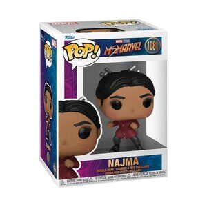 Funko Pop! Marvel Studios – Ms. Marvel Najma #1081 Vinyl Bobble‑Head – New in Bo